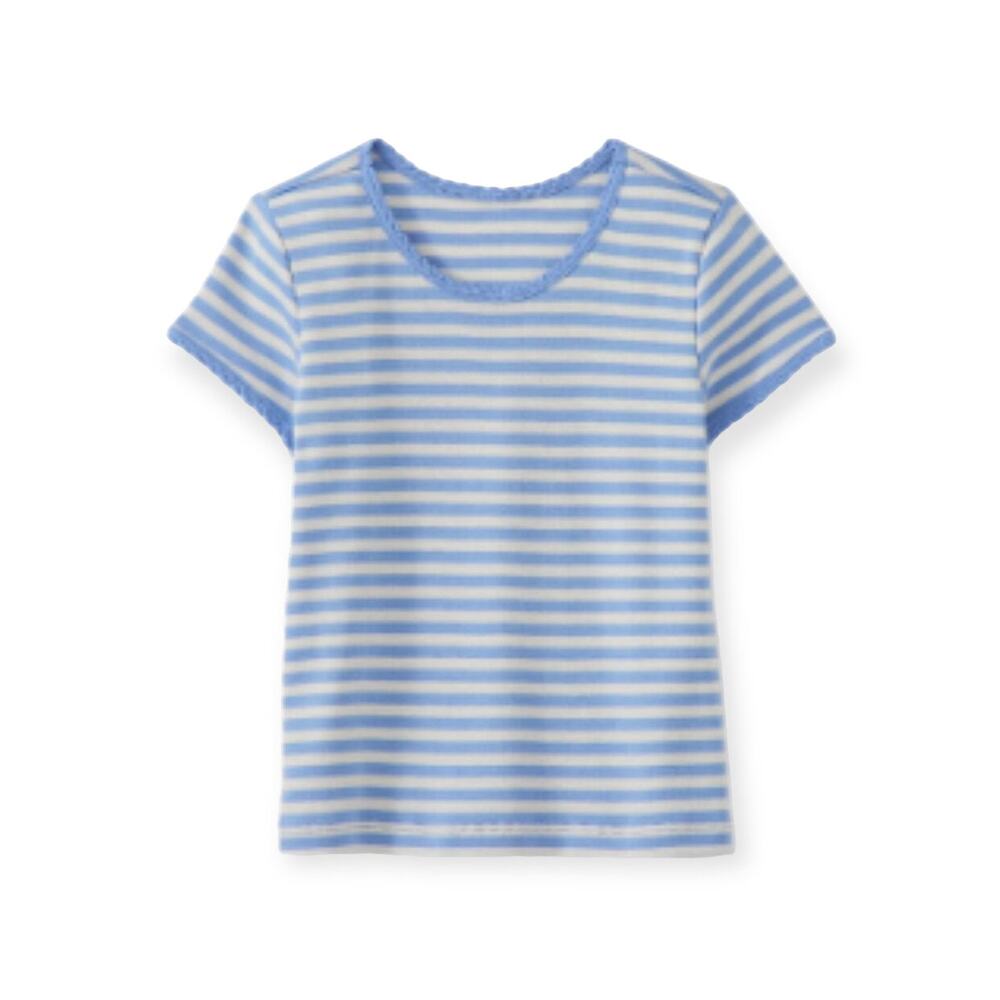Hanna Andersson NWT Scallop Trim Tee Shirt. Size 10
